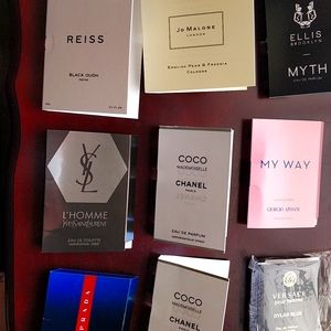 High end perfume samples